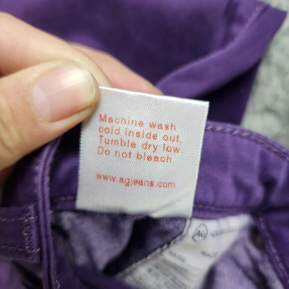AG Adriano Goldschmied Jeans Womens 25 Purple The Stilt Stretch Skinny - Picture 13 of 15